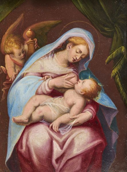 SAMACCHINI ORAZIO (1532 - 1577) : Madonna del latte  - Asta Asta 387 | ARTE ANTICA E DEL XIX SECOLO - DAL RINASCIMENTO AL SIMBOLISMO: OPERE DA COLLEZIONI ITALIANE Tradizionale - Associazione Nazionale - Case d'Asta italiane
