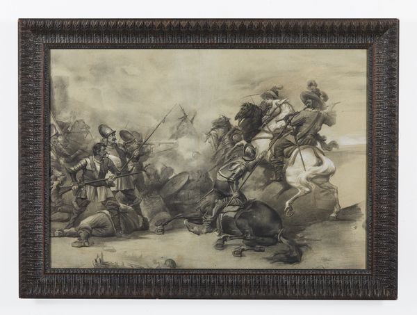 ARTISTA DEL XIX SECOLO : Scena di battaglia della Guerra dei Trent'anni  - Asta Asta 387 | ARTE ANTICA E DEL XIX SECOLO - DAL RINASCIMENTO AL SIMBOLISMO: OPERE DA COLLEZIONI ITALIANE Tradizionale - Associazione Nazionale - Case d'Asta italiane