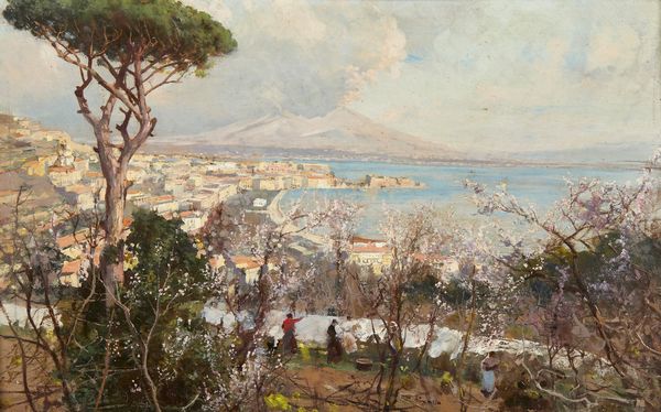 PRATELLA ATTILIO (1856 - 1949) : Panni stesi  - Asta Asta 387 | ARTE ANTICA E DEL XIX SECOLO - DAL RINASCIMENTO AL SIMBOLISMO: OPERE DA COLLEZIONI ITALIANE Tradizionale - Associazione Nazionale - Case d'Asta italiane