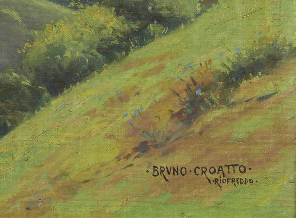 CROATTO BRUNO (1875 - 1948) : Riofreddo  - Asta Asta 387 | ARTE ANTICA E DEL XIX SECOLO - DAL RINASCIMENTO AL SIMBOLISMO: OPERE DA COLLEZIONI ITALIANE Tradizionale - Associazione Nazionale - Case d'Asta italiane