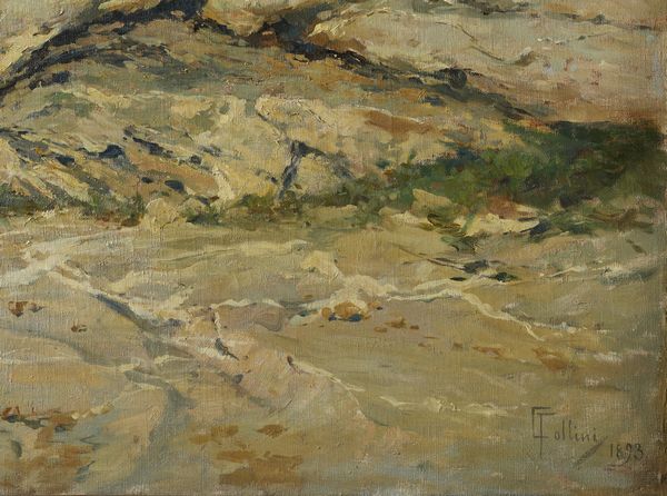 FOLLINI CARLO (1848 - 1938) : Scogli  - Asta Asta 387 | ARTE ANTICA E DEL XIX SECOLO - DAL RINASCIMENTO AL SIMBOLISMO: OPERE DA COLLEZIONI ITALIANE Tradizionale - Associazione Nazionale - Case d'Asta italiane