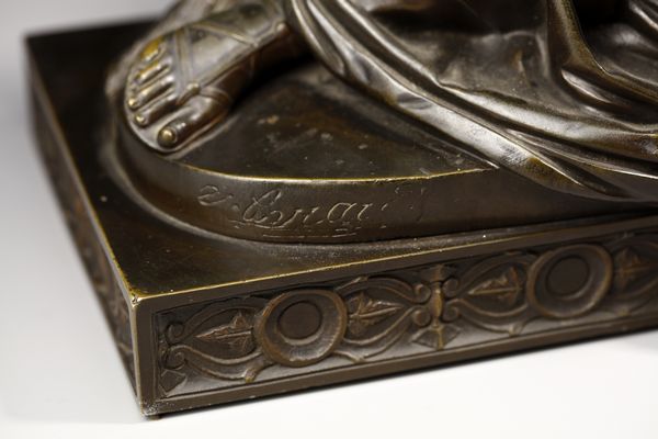 SCULTORE DEL XIX SECOLO : Figura femminile sdraiata  - Asta Asta 387 | ARTE ANTICA E DEL XIX SECOLO - DAL RINASCIMENTO AL SIMBOLISMO: OPERE DA COLLEZIONI ITALIANE Tradizionale - Associazione Nazionale - Case d'Asta italiane