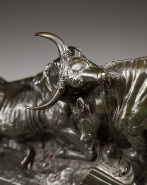 CLESINGER JEAN-BAPTISTE (1814 - 1883) : Lotta tra tori  - Asta Asta 387 | ARTE ANTICA E DEL XIX SECOLO - DAL RINASCIMENTO AL SIMBOLISMO: OPERE DA COLLEZIONI ITALIANE Tradizionale - Associazione Nazionale - Case d'Asta italiane