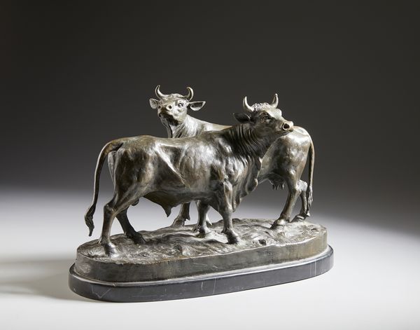 BONHEUR ISIDOR JULES (1827 - 1901) : Toro e mucca  - Asta Asta 387 | ARTE ANTICA E DEL XIX SECOLO - DAL RINASCIMENTO AL SIMBOLISMO: OPERE DA COLLEZIONI ITALIANE Tradizionale - Associazione Nazionale - Case d'Asta italiane