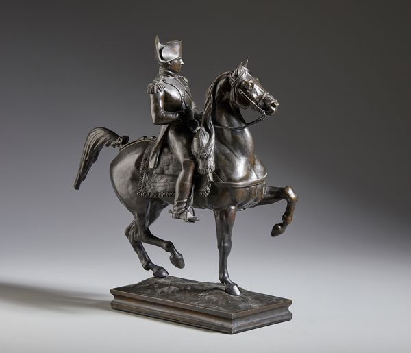 MAROCHETTI CARLO (1805 - 1867) : Napoleone a cavallo  - Asta Asta 387 | ARTE ANTICA E DEL XIX SECOLO - DAL RINASCIMENTO AL SIMBOLISMO: OPERE DA COLLEZIONI ITALIANE Tradizionale - Associazione Nazionale - Case d'Asta italiane