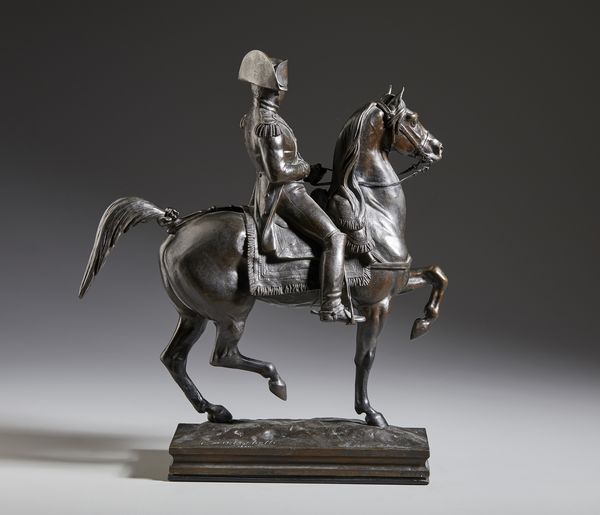 MAROCHETTI CARLO (1805 - 1867) : Napoleone a cavallo  - Asta Asta 387 | ARTE ANTICA E DEL XIX SECOLO - DAL RINASCIMENTO AL SIMBOLISMO: OPERE DA COLLEZIONI ITALIANE Tradizionale - Associazione Nazionale - Case d'Asta italiane