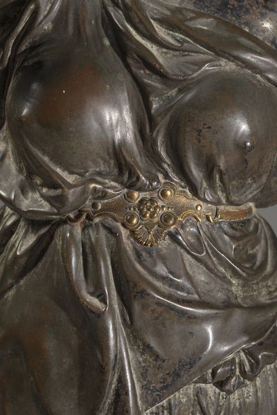 BRONZISTA DEL XX SECOLO : Coppia di figure femminili musicanti  - Asta Asta 387 | ARTE ANTICA E DEL XIX SECOLO - DAL RINASCIMENTO AL SIMBOLISMO: OPERE DA COLLEZIONI ITALIANE Tradizionale - Associazione Nazionale - Case d'Asta italiane