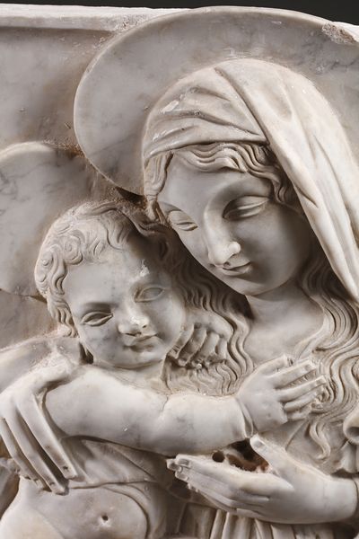 DOSSENA ALCEO (1878 - 1937) : Madonna con Bambino  - Asta Asta 387 | ARTE ANTICA E DEL XIX SECOLO - DAL RINASCIMENTO AL SIMBOLISMO: OPERE DA COLLEZIONI ITALIANE Tradizionale - Associazione Nazionale - Case d'Asta italiane
