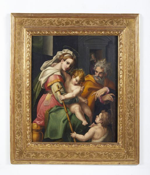 ARTISTA BOLOGNESE DEL XVI SECOLO : Sacra Famiglia e San Giovannino  - Asta Asta 387 | ARTE ANTICA E DEL XIX SECOLO - DAL RINASCIMENTO AL SIMBOLISMO: OPERE DA COLLEZIONI ITALIANE Tradizionale - Associazione Nazionale - Case d'Asta italiane