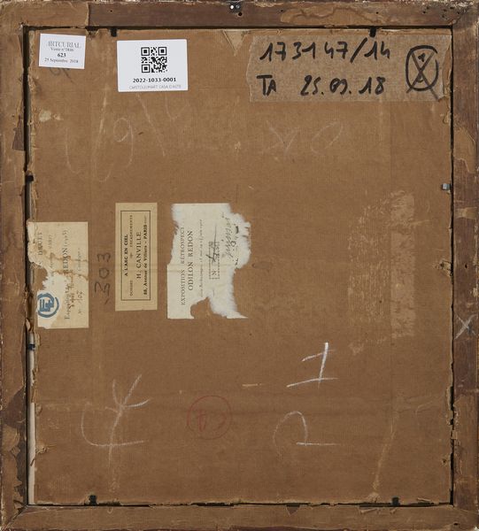 REDON ODILON (1840 - 1916) : Les yeux clos  - Asta Asta 387 | ARTE ANTICA E DEL XIX SECOLO - DAL RINASCIMENTO AL SIMBOLISMO: OPERE DA COLLEZIONI ITALIANE Tradizionale - Associazione Nazionale - Case d'Asta italiane
