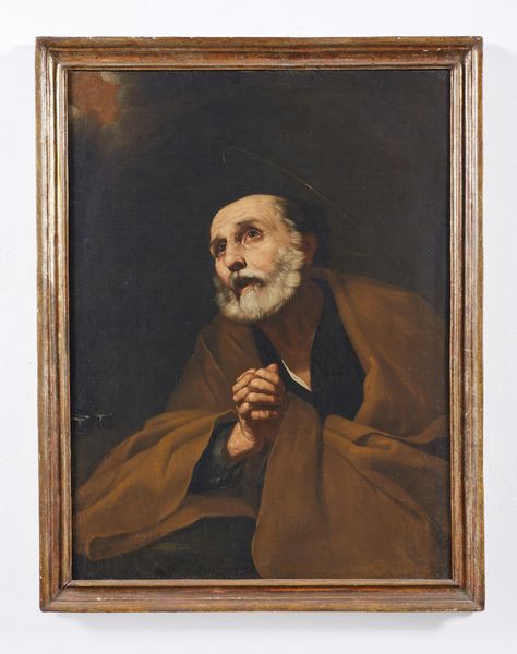 DE RIBERA JUSEPE (1588 - 1652) : Ambito di. San Pietro penitente  - Asta Asta 387 | ARTE ANTICA E DEL XIX SECOLO - DAL RINASCIMENTO AL SIMBOLISMO: OPERE DA COLLEZIONI ITALIANE Tradizionale - Associazione Nazionale - Case d'Asta italiane