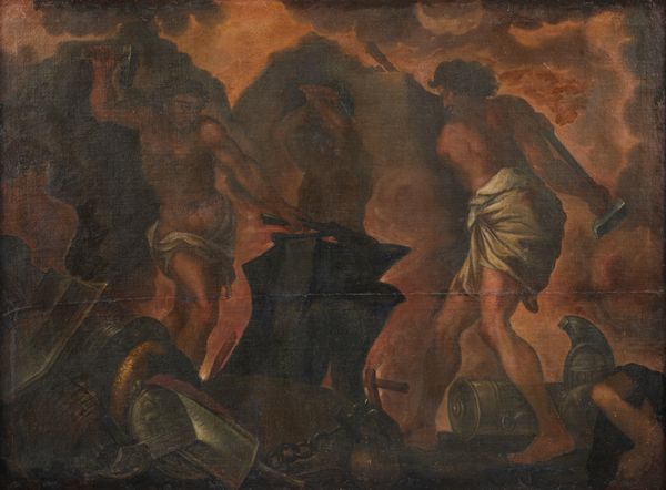 ARTISTA NAPOLETANO DEL XVII SECOLO : La fucina di Vulcano  - Asta Asta 387 | ARTE ANTICA E DEL XIX SECOLO - DAL RINASCIMENTO AL SIMBOLISMO: OPERE DA COLLEZIONI ITALIANE Tradizionale - Associazione Nazionale - Case d'Asta italiane