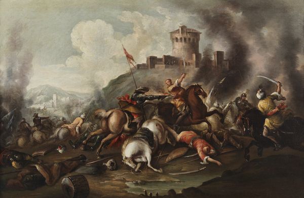 ARTISTA DEL XVII SECOLO : Scena di battaglia  - Asta Asta 387 | ARTE ANTICA E DEL XIX SECOLO - DAL RINASCIMENTO AL SIMBOLISMO: OPERE DA COLLEZIONI ITALIANE Tradizionale - Associazione Nazionale - Case d'Asta italiane