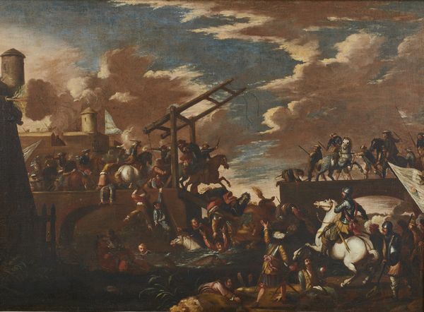ARTISTA DEL XVII SECOLO : Scena di battaglia  - Asta Asta 387 | ARTE ANTICA E DEL XIX SECOLO - DAL RINASCIMENTO AL SIMBOLISMO: OPERE DA COLLEZIONI ITALIANE Tradizionale - Associazione Nazionale - Case d'Asta italiane