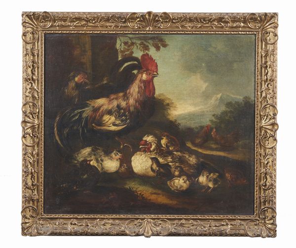 CRIVELLI DETTO IL CRIVELLONE ANGELO MARIA  (1650 - 1730) : Coppia di dipinti raffiguranti volatili  - Asta Asta 387 | ARTE ANTICA E DEL XIX SECOLO - DAL RINASCIMENTO AL SIMBOLISMO: OPERE DA COLLEZIONI ITALIANE Tradizionale - Associazione Nazionale - Case d'Asta italiane