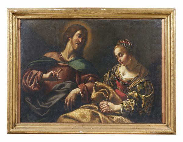 ARTISTA DEL XVII SECOLO : Cristo ammonisce la Maddalena  - Asta Asta 387 | ARTE ANTICA E DEL XIX SECOLO - DAL RINASCIMENTO AL SIMBOLISMO: OPERE DA COLLEZIONI ITALIANE Tradizionale - Associazione Nazionale - Case d'Asta italiane