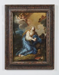ARTISTA DEL XVII SECOLO : Maddalena penitente  - Asta Asta 387 | ARTE ANTICA E DEL XIX SECOLO - DAL RINASCIMENTO AL SIMBOLISMO: OPERE DA COLLEZIONI ITALIANE Tradizionale - Associazione Nazionale - Case d'Asta italiane