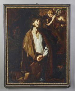 CAIRO PIER FRANCESCO (1607 - 1665) : Ambito di. Cristo nell'orto degli ulivi  - Asta Asta 387 | ARTE ANTICA E DEL XIX SECOLO - DAL RINASCIMENTO AL SIMBOLISMO: OPERE DA COLLEZIONI ITALIANE Tradizionale - Associazione Nazionale - Case d'Asta italiane