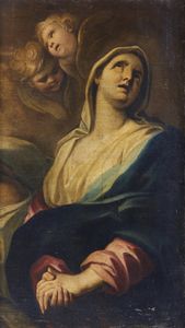 ARTISTA ITALIANO DEL XVII-XVIII SECOLO - Madonna con angeli