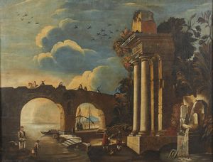 ARTISTA DEL XVII SECOLO - Capriccio architettonico