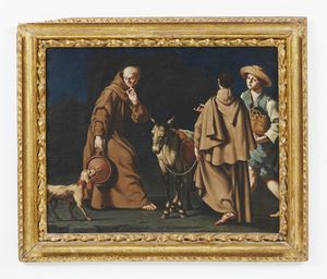 GAMBARINI GIUSEPPE (1680 - 1725) : Gruppo di quattro dipinti raffiguranti scene di interno con monaci  - Asta Asta 387 | ARTE ANTICA E DEL XIX SECOLO - DAL RINASCIMENTO AL SIMBOLISMO: OPERE DA COLLEZIONI ITALIANE Tradizionale - Associazione Nazionale - Case d'Asta italiane