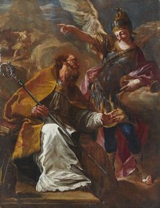 PITTONI GIAMBATTISTA (1687 - 1767) - Apparizione dell'arcangelo Michele al vescovo di Gargano