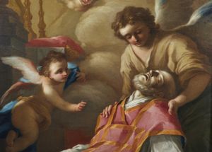 BARDELLINO PIETRO (1728 - 1810) : Morte di Sant'Andrea Avellino  - Asta Asta 387 | ARTE ANTICA E DEL XIX SECOLO - DAL RINASCIMENTO AL SIMBOLISMO: OPERE DA COLLEZIONI ITALIANE Tradizionale - Associazione Nazionale - Case d'Asta italiane