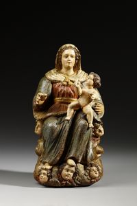 SCULTORE DELL'ITALIA SETTENTRIONALE DEL XVI SECOLO - Madonna con Bambino