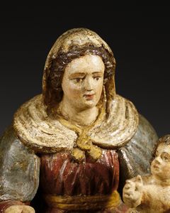 SCULTORE DELL'ITALIA SETTENTRIONALE DEL XVI SECOLO : Madonna con Bambino  - Asta Asta 387 | ARTE ANTICA E DEL XIX SECOLO - DAL RINASCIMENTO AL SIMBOLISMO: OPERE DA COLLEZIONI ITALIANE Tradizionale - Associazione Nazionale - Case d'Asta italiane