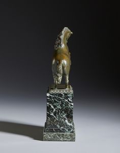 FANELLI FRANCESCO (1590 - 1653) : Dal modello di. Cavallo rampante  - Asta Asta 387 | ARTE ANTICA E DEL XIX SECOLO - DAL RINASCIMENTO AL SIMBOLISMO: OPERE DA COLLEZIONI ITALIANE Tradizionale - Associazione Nazionale - Case d'Asta italiane