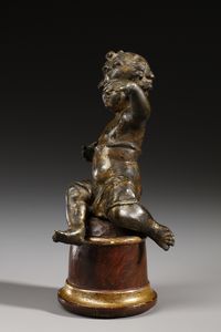 SCULTORE CENTROITALIANO DEL XVII-XVIII SECOLO : Putto  - Asta Asta 387 | ARTE ANTICA E DEL XIX SECOLO - DAL RINASCIMENTO AL SIMBOLISMO: OPERE DA COLLEZIONI ITALIANE Tradizionale - Associazione Nazionale - Case d'Asta italiane