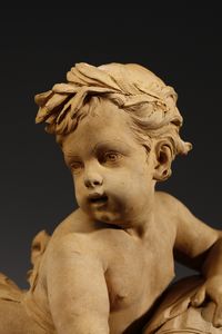 SCULTORE FRANCESE DEL XVIII SECOLO : Putto raffigurato come allegoria fluviale  - Asta Asta 387 | ARTE ANTICA E DEL XIX SECOLO - DAL RINASCIMENTO AL SIMBOLISMO: OPERE DA COLLEZIONI ITALIANE Tradizionale - Associazione Nazionale - Case d'Asta italiane