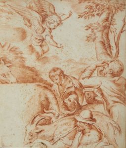 CANTARINI SIMONE (1612 - 1648) - Attribuito a. L'annuncio ai pastori / Ercole e l'Idra