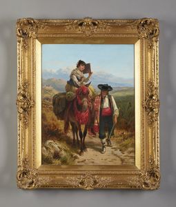 KEMM ROBERT (1837 - 1895) : Andalusi  - Asta Asta 387 | ARTE ANTICA E DEL XIX SECOLO - DAL RINASCIMENTO AL SIMBOLISMO: OPERE DA COLLEZIONI ITALIANE Tradizionale - Associazione Nazionale - Case d'Asta italiane