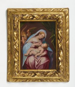 SAMACCHINI ORAZIO (1532 - 1577) : Madonna del latte  - Asta Asta 387 | ARTE ANTICA E DEL XIX SECOLO - DAL RINASCIMENTO AL SIMBOLISMO: OPERE DA COLLEZIONI ITALIANE Tradizionale - Associazione Nazionale - Case d'Asta italiane