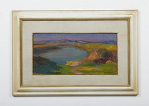 BOCCHI AMEDEO (1883 - 1976) : Palude Pontina  - Asta Asta 387 | ARTE ANTICA E DEL XIX SECOLO - DAL RINASCIMENTO AL SIMBOLISMO: OPERE DA COLLEZIONI ITALIANE Tradizionale - Associazione Nazionale - Case d'Asta italiane