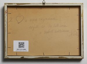 PELLIS GIOVANNI NAPOLEONE (1888 - 1962) : Due cuori e una capanna  - Asta Asta 387 | ARTE ANTICA E DEL XIX SECOLO - DAL RINASCIMENTO AL SIMBOLISMO: OPERE DA COLLEZIONI ITALIANE Tradizionale - Associazione Nazionale - Case d'Asta italiane