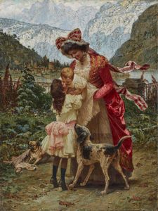 ARMENISE RAFFAELE  (1852 - 1925) - Maternit (Famiglia unita)