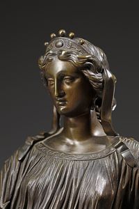 SCULTORE DEL XIX SECOLO : Figura femminile sdraiata  - Asta Asta 387 | ARTE ANTICA E DEL XIX SECOLO - DAL RINASCIMENTO AL SIMBOLISMO: OPERE DA COLLEZIONI ITALIANE Tradizionale - Associazione Nazionale - Case d'Asta italiane