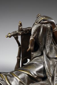 SCULTORE DEL XIX SECOLO : Figura femminile sdraiata  - Asta Asta 387 | ARTE ANTICA E DEL XIX SECOLO - DAL RINASCIMENTO AL SIMBOLISMO: OPERE DA COLLEZIONI ITALIANE Tradizionale - Associazione Nazionale - Case d'Asta italiane