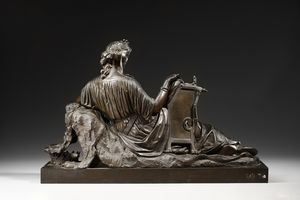 SCULTORE DEL XIX SECOLO : Figura femminile sdraiata  - Asta Asta 387 | ARTE ANTICA E DEL XIX SECOLO - DAL RINASCIMENTO AL SIMBOLISMO: OPERE DA COLLEZIONI ITALIANE Tradizionale - Associazione Nazionale - Case d'Asta italiane