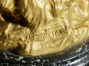 MOREAU AUGUSTE (1834 - 1917) : Fanciulla punta da una vespa  - Asta Asta 387 | ARTE ANTICA E DEL XIX SECOLO - DAL RINASCIMENTO AL SIMBOLISMO: OPERE DA COLLEZIONI ITALIANE Tradizionale - Associazione Nazionale - Case d'Asta italiane