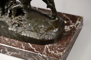 CLESINGER JEAN-BAPTISTE (1814 - 1883) : Lotta tra tori  - Asta Asta 387 | ARTE ANTICA E DEL XIX SECOLO - DAL RINASCIMENTO AL SIMBOLISMO: OPERE DA COLLEZIONI ITALIANE Tradizionale - Associazione Nazionale - Case d'Asta italiane