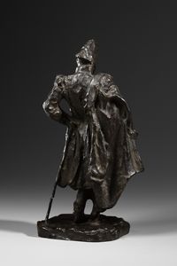 GRANDI GIUSEPPE (1843 - 1894) : Maresciallo Ney  - Asta Asta 387 | ARTE ANTICA E DEL XIX SECOLO - DAL RINASCIMENTO AL SIMBOLISMO: OPERE DA COLLEZIONI ITALIANE Tradizionale - Associazione Nazionale - Case d'Asta italiane