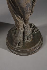 BRONZISTA DEL XX SECOLO : Coppia di figure femminili musicanti  - Asta Asta 387 | ARTE ANTICA E DEL XIX SECOLO - DAL RINASCIMENTO AL SIMBOLISMO: OPERE DA COLLEZIONI ITALIANE Tradizionale - Associazione Nazionale - Case d'Asta italiane