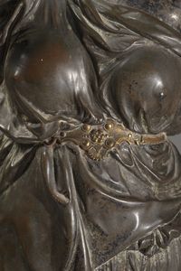 BRONZISTA DEL XX SECOLO : Coppia di figure femminili musicanti  - Asta Asta 387 | ARTE ANTICA E DEL XIX SECOLO - DAL RINASCIMENTO AL SIMBOLISMO: OPERE DA COLLEZIONI ITALIANE Tradizionale - Associazione Nazionale - Case d'Asta italiane