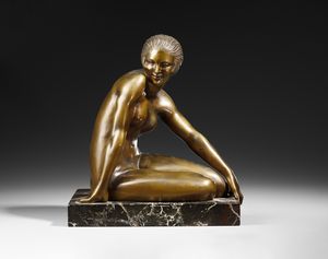 GUIRAUD-RIVIRE MAURICE (1881 - 1947) : Nudo femminile  - Asta Asta 387 | ARTE ANTICA E DEL XIX SECOLO - DAL RINASCIMENTO AL SIMBOLISMO: OPERE DA COLLEZIONI ITALIANE Tradizionale - Associazione Nazionale - Case d'Asta italiane