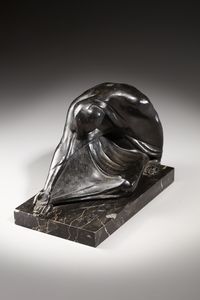 DE VAL ANTONIO (1895 - 1977) : Figura velata  - Asta Asta 387 | ARTE ANTICA E DEL XIX SECOLO - DAL RINASCIMENTO AL SIMBOLISMO: OPERE DA COLLEZIONI ITALIANE Tradizionale - Associazione Nazionale - Case d'Asta italiane