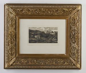 REDON ODILON (1840 - 1916) : La peur  - Asta Asta 387 | ARTE ANTICA E DEL XIX SECOLO - DAL RINASCIMENTO AL SIMBOLISMO: OPERE DA COLLEZIONI ITALIANE Tradizionale - Associazione Nazionale - Case d'Asta italiane