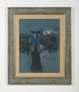 MOSSA GUSTAV-ADOLF (1883 - 1971) : L'ambulanza  - Asta Asta 387 | ARTE ANTICA E DEL XIX SECOLO - DAL RINASCIMENTO AL SIMBOLISMO: OPERE DA COLLEZIONI ITALIANE Tradizionale - Associazione Nazionale - Case d'Asta italiane